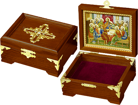 Купить мощевик настольный | Деревянный мощевик | Ларчик для мощей | Ковчег | Для частиц | М3