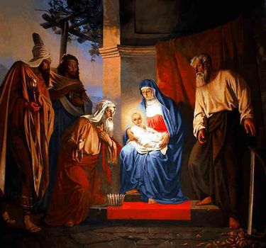 Поклонение волхвов и принесение даров младенцу Иисусу. Соковнин В. Б., 14010