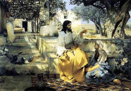 Христос в доме Марфы и Марии. Семирадский Г. И., 14013