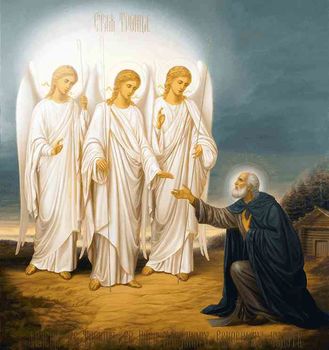 Явление Святой Троицы прп. Александру Свирскому, 14019